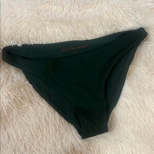 Left On Friday Palm Green Wear To Bikini Bottom - Small